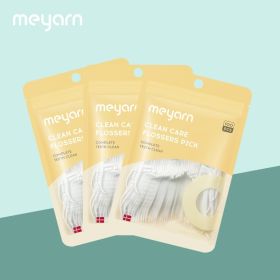 Mint Dental Floss Picks (quantity: 3 packs, Flavor: original)